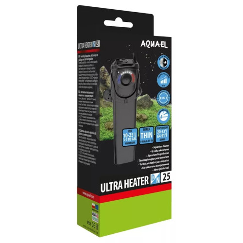 Aquael Ultra Heater D&N 25W - Stabilna temperatura w akwarium