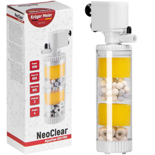 Kruger Meier NeoClear 800 - filtr wewnętrzny do akwarium 40-80 l | Krystaliczna woda