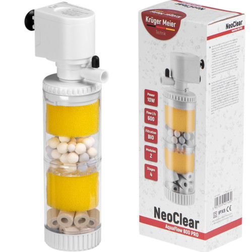 Kruger Meier NeoClear 800 - filtr wewnętrzny do akwarium 40-80 l | Krystaliczna woda