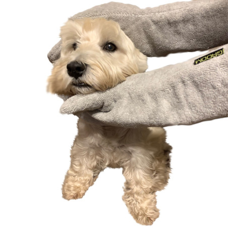 Rękawiczki do suszenia psa happypet Groom Rub Down Mitts, chłonne z mikrofibry