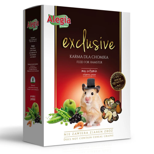Alegia Exclusive karma dla chomika 300g - Pełnowartościowa i naturalna