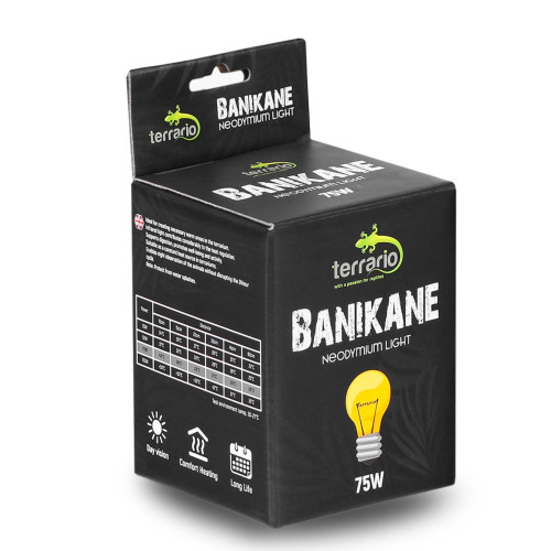 Terrario Banikane Neodymium Light - żarówka grzewcza neodymowa 75W | Optymalne ciepło dla gadów