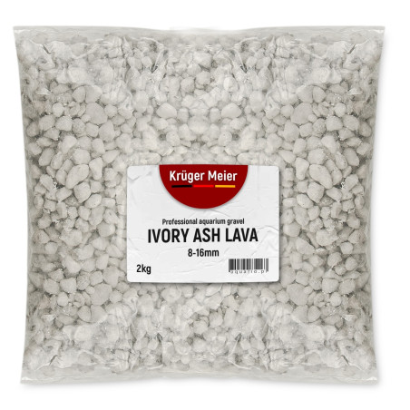 Żwirek akwariowy Kruger Meier Ivory Ash Lava 8-16 mm 2 kg
