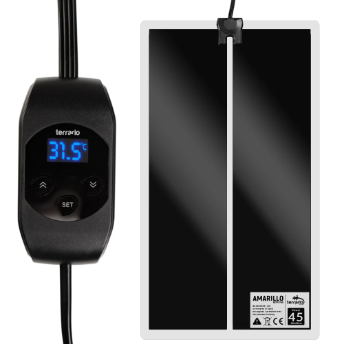 Terrario Amarillo 45W - mata grzewcza z termostatem LCD | Precyzyjna kontrola temperatury dla gadów