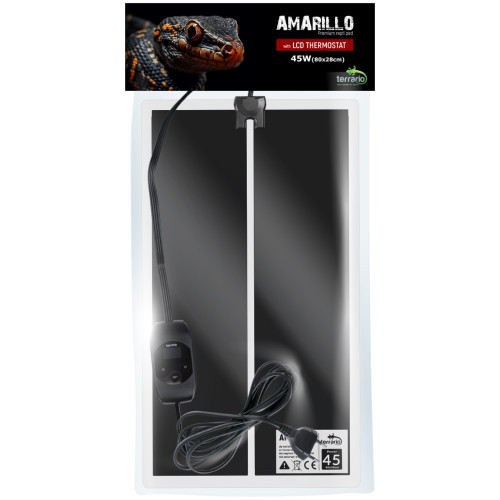 Terrario Amarillo 45W - mata grzewcza z termostatem LCD | Precyzyjna kontrola temperatury dla gadów
