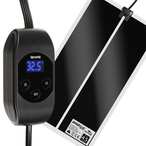 Terrario Amarillo 45W - mata grzewcza z termostatem LCD | Precyzyjna kontrola temperatury dla gadów