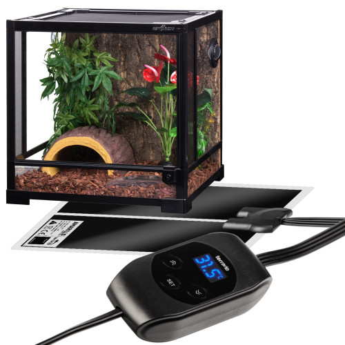Terrario Amarillo 45W - mata grzewcza z termostatem LCD | Precyzyjna kontrola temperatury dla gadów
