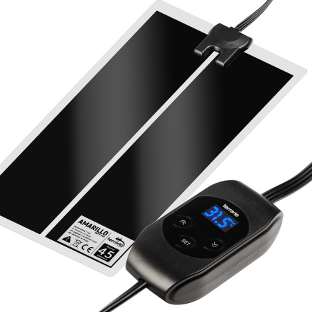 Terrario Amarillo 45W - mata grzewcza z termostatem LCD | Precyzyjna kontrola temperatury dla gadów