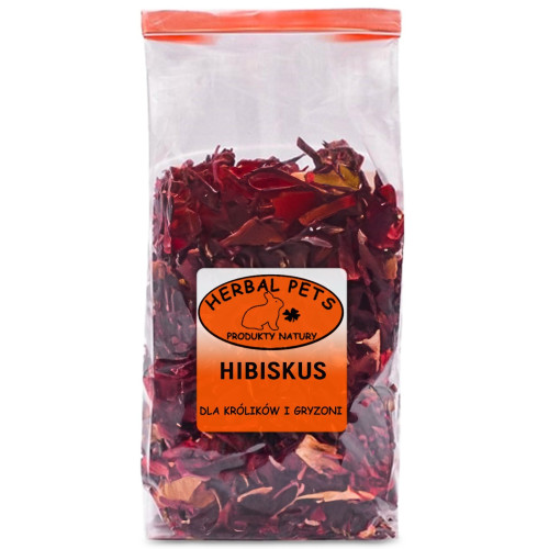 Herbal Pets - Hibiskus 60g | Naturalna przekąska dla królików i gryzoni
