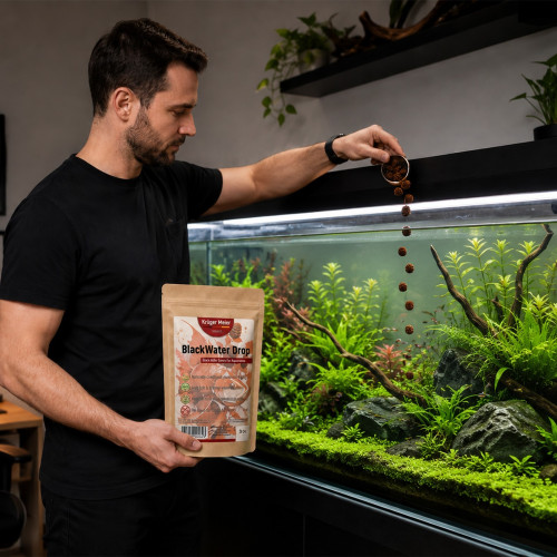 Szyszki olchy czarnej Kruger Meier BlackWater Drop 10 g, 50 szt. – naturalne obniżenie pH