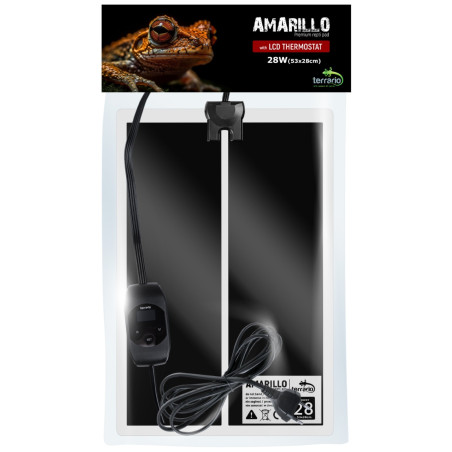 Terrario Amarillo 28W mata grzewcza z termostatem LCD - Idealna do terrarium