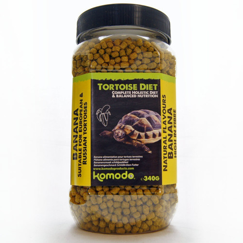 Komodo Tortoise Diet Banana 340g - Idealna dla żółwi lądowych
