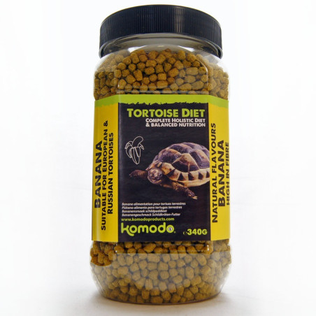Komodo Tortoise Diet Banana 340g - Idealna dla żółwi lądowych
