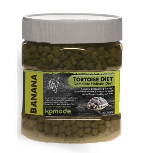 Komodo Tortoise Diet Banana 340g - Idealna dla żółwi lądowych