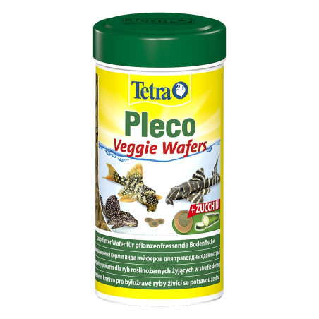 Tetra Pleco VeggieWafers 250ml - Zdrowe i smaczne dla glonojadów