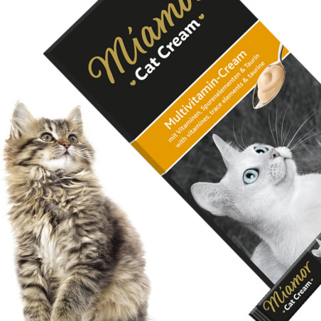 Miamor Cat Cream Multivitamin - paszteciki witaminy 6x15g | Pyszne źródło witamin dla kota