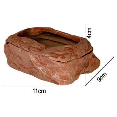 Terrario SplitRock Smart Bowl – miska do karmienia żywym pokarmem 11x9x4 cm - Naturalne karmienie, szybka wysyłka