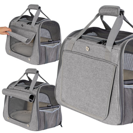 Furrever Friends Hand Citty Gray - transporter dla kota i psa | Bezpieczny i lekki transport