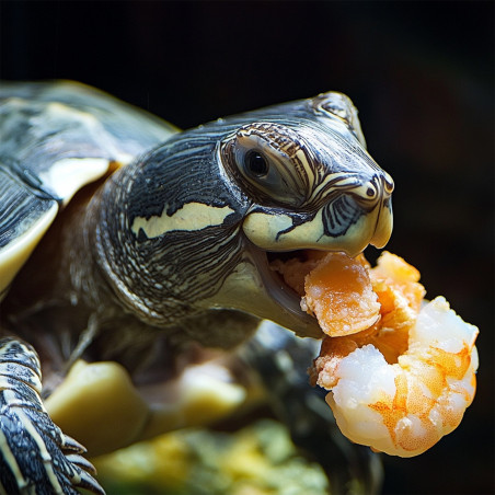 Pokarm suszony Terrario Repti Bites Shrimps 500 ml - suszone krewetki dla gadów