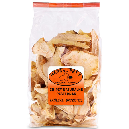 Herbal Pets Chipsy naturalne Pasternak 125g | Zdrowa przekąska dla gryzoni