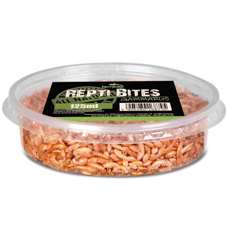 Pokarm suszony Terrario Repti Bites Gammarus 125 ml - kiełż zdrojowy dla gadów
