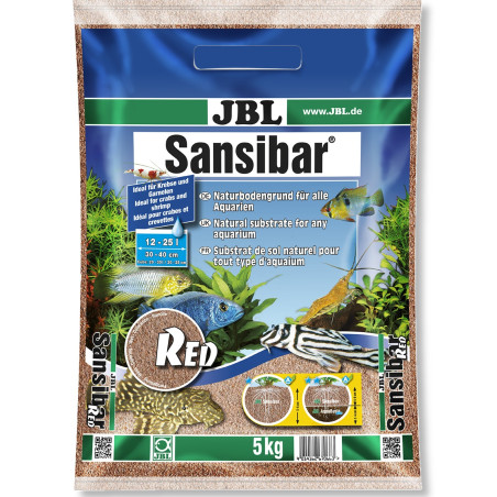 JBL Sansibar Red 5kg - podłoże drobne | Intensywny kolor, idealne do aranżacji