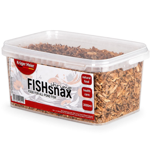 Pokarm Kruger Meier FISHsnax Shrimps 3000 ml dla karpi Koi