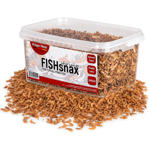 Pokarm Kruger Meier FISHsnax Shrimps 3000 ml dla karpi Koi