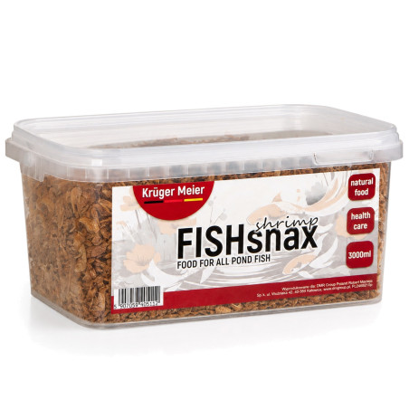 Pokarm Kruger Meier FISHsnax Shrimps 3000 ml dla karpi Koi