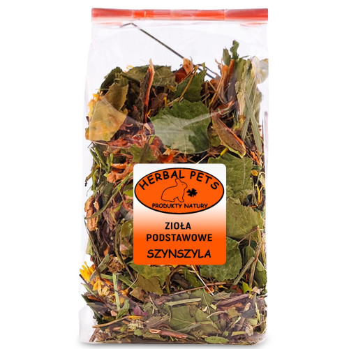 Herbal Pets - Zioła Podstawowe dla Szynszyla 100g | Naturalne uzupełnienie diety, wspiera trawienie i sierść