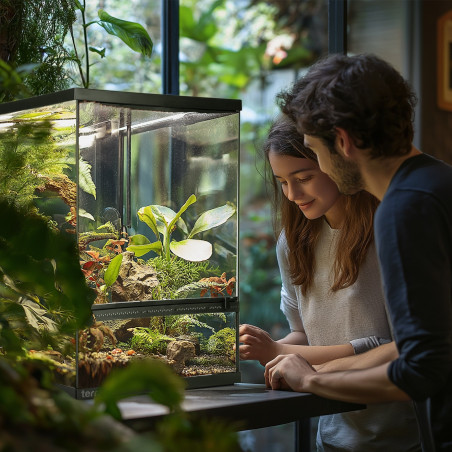 Terrario Oasis Verde 10 - terrarium 30x30x45 z zestawem | Idealne dla gadów, szybka wysyłka