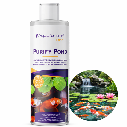 Preparat do oczek wodnych Aquaforest Purify POND 500 ml - oczyszczanie wody, pielęgnacja ryb