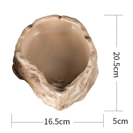 Repti-Zoo miska na wodę L 20x16x5cm - Stabilna i łatwa w czyszczeniu dla gadów