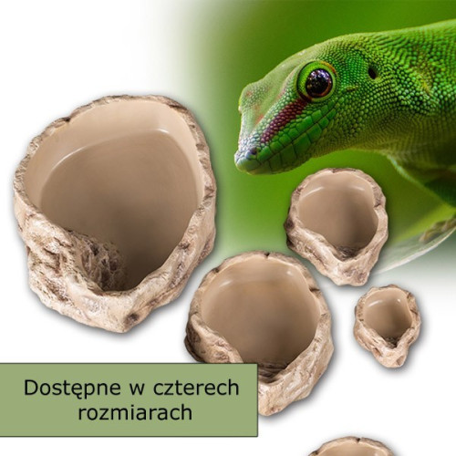 Repti-Zoo miska na wodę L 20x16x5cm - Stabilna i łatwa w czyszczeniu dla gadów