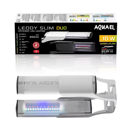 Aquael Leddy Slim Duo 10W Sunny Plant - lampa LED biała | Idealna do akwarium roślinnego