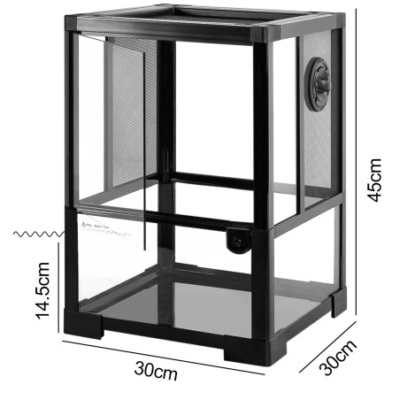 Repti-Zoo Glass Terrarium Net 30x30x45cm - szklane terrarium z metalową siatką