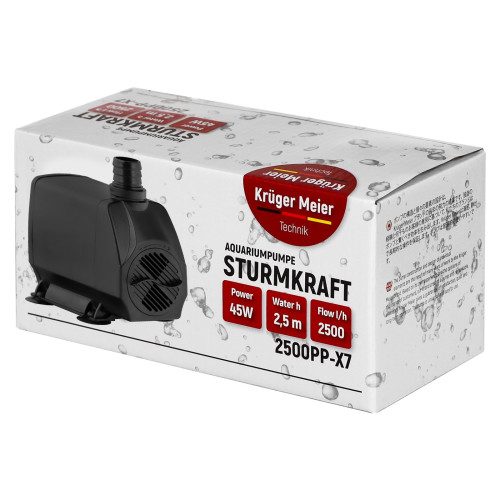 Kruger Meier Sturmkraft 3000LK-X8 - pompa wody 3000l/h | Idealna do oczka wodnego