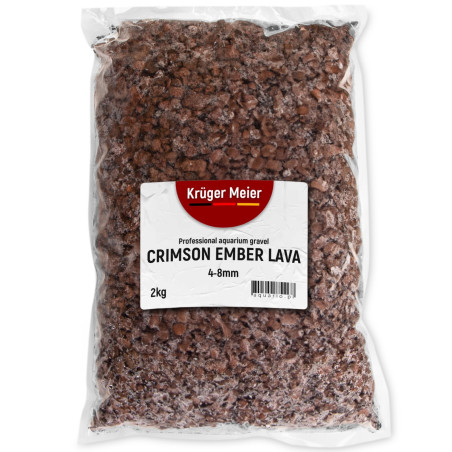 Podłoże lawowe Kruger Meier Crimson Ember Lava 4-8 mm 2 kg czerwone