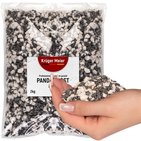 Kruger Meier Panda Frost 2–8 mm – Żwirek akwarystyczny 2 kg | Idealny do akwarium