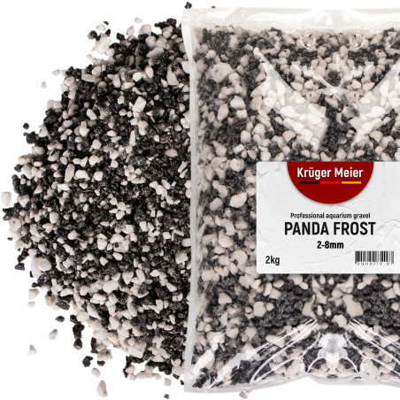 Kruger Meier Panda Frost 2–8 mm – Żwirek akwarystyczny 2 kg | Idealny do akwarium