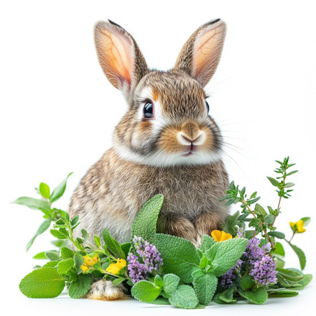 Herbal Pets - Sianko z Ziołami 300g | Naturalna ściółka dla gryzoni, wspiera trawienie