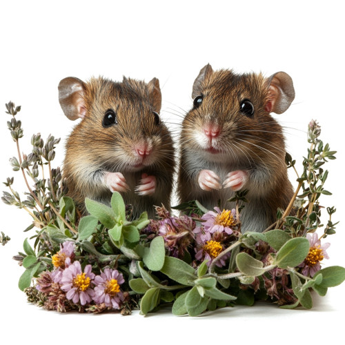 Herbal Pets - Sianko z Ziołami 300g | Naturalna ściółka dla gryzoni, wspiera trawienie