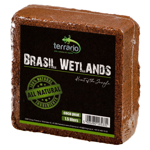 Terrario Brasil Wetlands 1.5l - podłoże z włókien kokosa | Idealne do wilgotnych terrariów