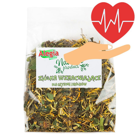 Ziołowa mieszanka Alegia Ziółka Wzmacniające 90 g dla gryzoni