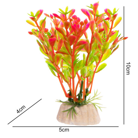 Kruger Meier Plant Fluo Pink - roślinka sztuczna | Ożywia akwarium, bezpieczna dla ryb