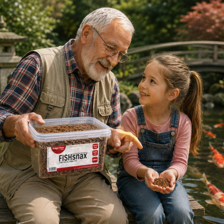 Karma dla karpi koi Kruger Meier FISHsnax Mealworms 5000 ml – suszone larwy mącznika