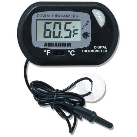 Termometr akwariowy Ringder TM-3 LCD z sondą i przyssawką