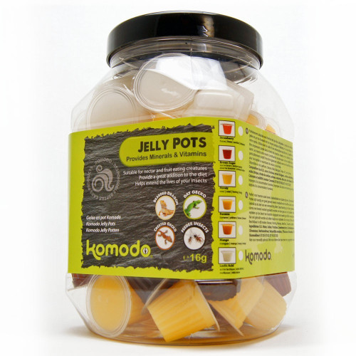 Żelki dla gadów Komodo Jelly Pot Fruit Mix 60 szt. – miks owocowy w żelu