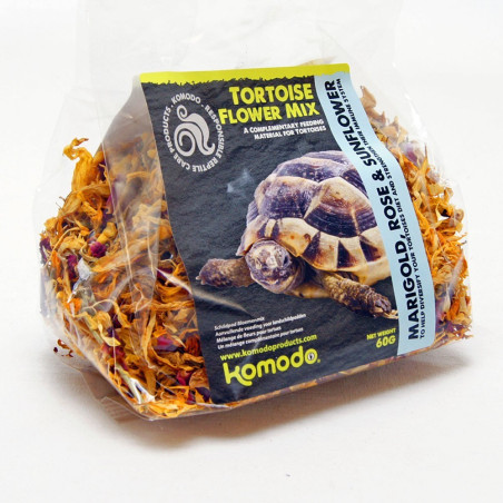 Zioła dla żółwi Komodo Tortoise Flower Mix 60 g - lecznicza mieszanka kwiatów