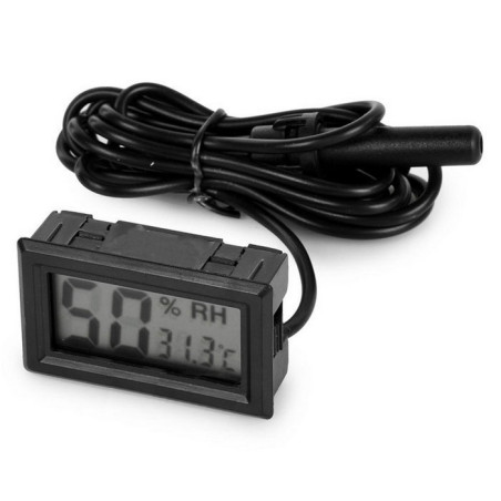 Termometr-higrometr Ringder LCD z sondą do terrarium